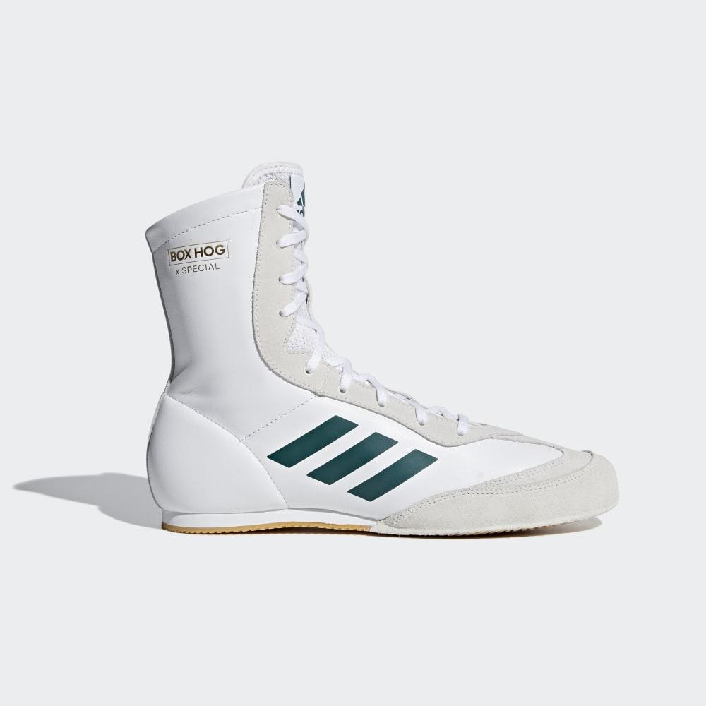 Adidas Men's Box Hog x Special Boxing Boots White/Green Ireland BC0354